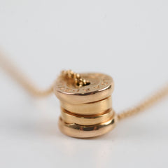 Bulgari Mini B/Zero1 Necklace Pink Gold