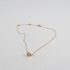Bulgari Mini B/Zero1 Necklace Pink Gold