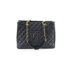 Chanel Caviar Grand Shopping Tote GST Black