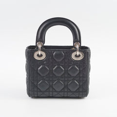 Christian Dior Mini Lambskin Lady Dior Black