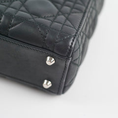 Christian Dior Mini Lambskin Lady Dior Black