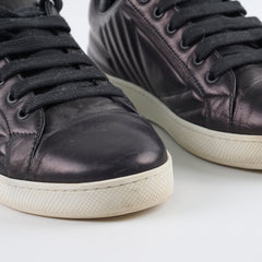 Prada Quilted Leather Sneakers Black - Size 39
