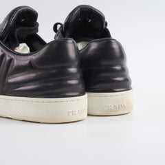 Prada Quilted Leather Sneakers Black - Size 39