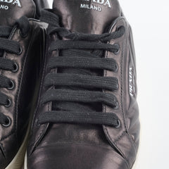 Prada Quilted Leather Sneakers Black - Size 39