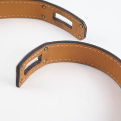 Hermes Kelly Double Tour Bracelet Size S/T2 Blue