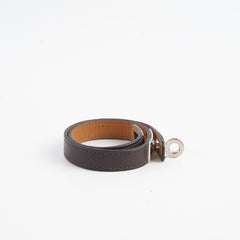 Hermes Kelly Double Tour Bracelet Brown Size S/T2