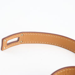 Hermes Kelly Double Tour Bracelet Orange Size S/T2