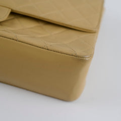 Chanel Vintage 24k M/L Classic Flap Beige