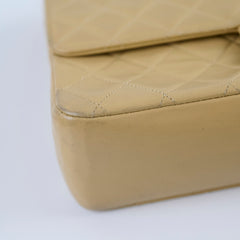 Chanel Vintage 24k M/L Classic Flap Beige