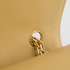 Chanel Vintage 24k M/L Classic Flap Beige
