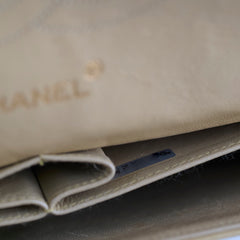 Chanel Vintage 24k M/L Classic Flap Beige