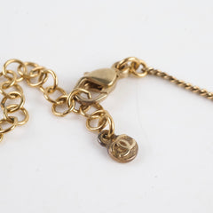 Chanel CC Logo Crystal Necklace