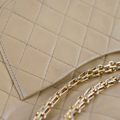Chanel Vintage 24k M/L Classic Flap Beige