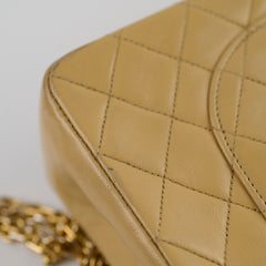 Chanel Vintage 24k M/L Classic Flap Beige