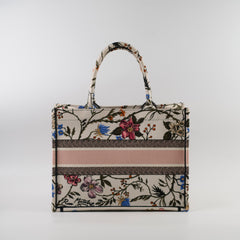 Christian Dior Medium Book Tote Rosa Mutabilis