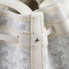 Goyard Petite Flot Bucket Bag White