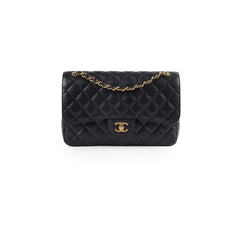 Chanel Double Flap Jumbo Black Caviar GHW 22 series