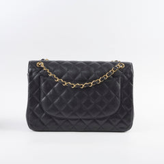 Chanel Double Flap Jumbo Black Caviar GHW 22 series