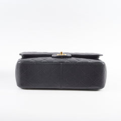 Chanel Double Flap Jumbo Black Caviar GHW 22 series