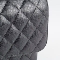 Chanel Double Flap Jumbo Black Caviar GHW 22 series