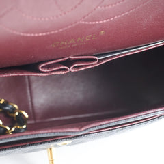 Chanel Double Flap Jumbo Black Caviar GHW 22 series