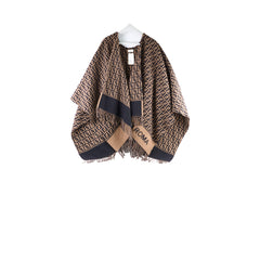 Fendi Wool Poncho Zucca