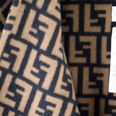 Fendi Wool Poncho Zucca