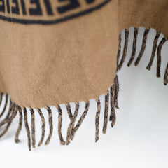 Fendi Wool Poncho Zucca