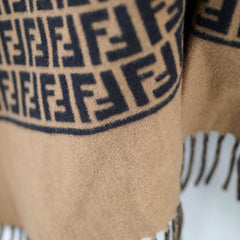 Fendi Wool Poncho Zucca