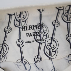 Hermes Micro T-Shirt Size 38 White