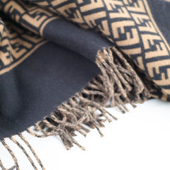 Fendi Wool Poncho Zucca