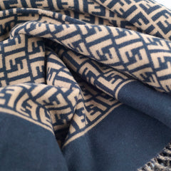 Fendi Wool Poncho Zucca