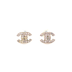 Chanel Crystal CC Earrings Costume Jewellery