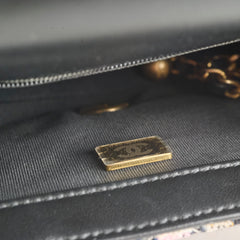 Chanel Mini Square Crush Tweed Pink Micrchipped