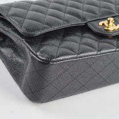 Chanel Classic Caviar Medium M/L Flap Black 24 Series