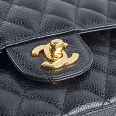 Chanel Classic Caviar Medium M/L Flap Black 24 Series