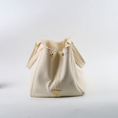 Prada Canapa Canvas Tote Bag
