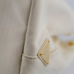 Prada Canapa Canvas Tote Bag