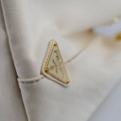 Prada Canapa Canvas Tote Bag