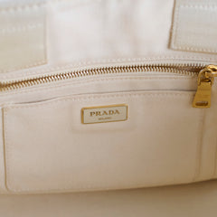 Prada Canapa Canvas Tote Bag
