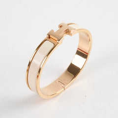 Hermes Clic H Bracelet GM Cream