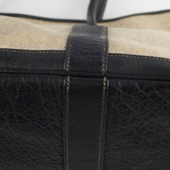 Hermes Garden Party 36 Coated Canvas Beige/Black