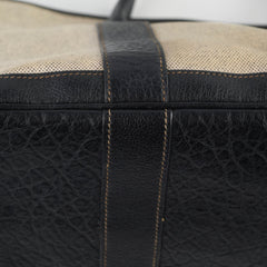 Hermes Garden Party 36 Coated Canvas Beige/Black