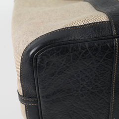 Hermes Garden Party 36 Coated Canvas Beige/Black
