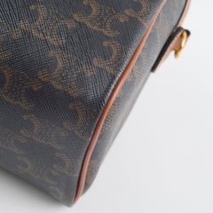 Celine Small Boston Bag in Triomphe Canvas