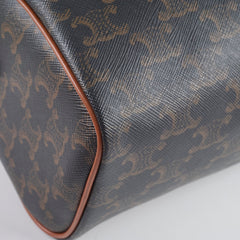 Celine Small Boston Bag in Triomphe Canvas