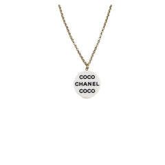 Chanel Coco Round Pendant Necklace