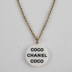 Chanel Coco Round Pendant Necklace