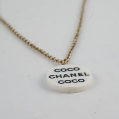 Chanel Coco Round Pendant Necklace