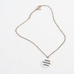Chanel Coco Round Pendant Necklace